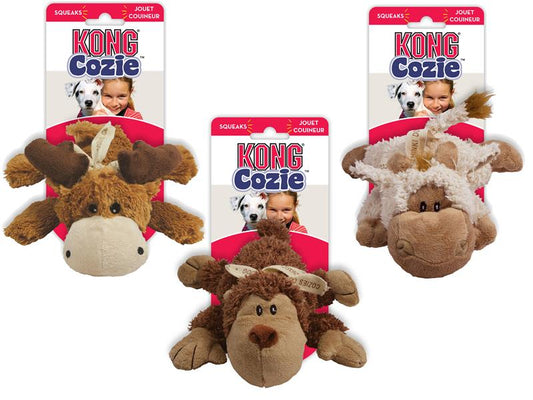 KONG COZIES NATURALS ASSTD DOG TOY MED