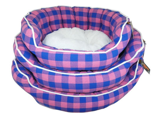 SNUGGLE PINK&BLUE OVAL NEST BED