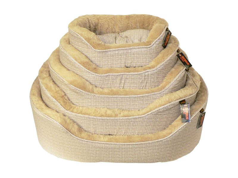 EMOTION BEIGE TARTAN BEDS